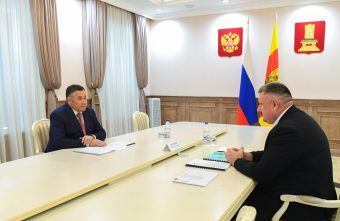 Губернатор Игорь Руденя провёл встречу с главой Андреапольского округа Василием Воробьёвым