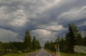 Жительнице Тверской области удалось сфотографировать глаз бури бури