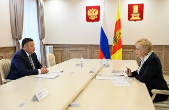 Губернатор Игорь Руденя провёл встречу с главой ЗАТО Озерный Натальей Яковлевой