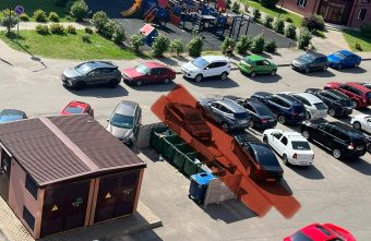В Тверской области автомобилисты устраивают на парковке беспредел беспредел