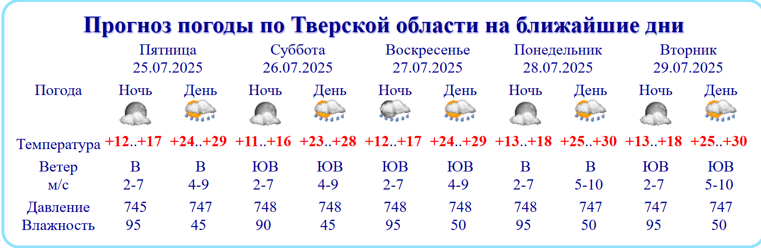 На Тверскую область идет вторая волна аномальной жары