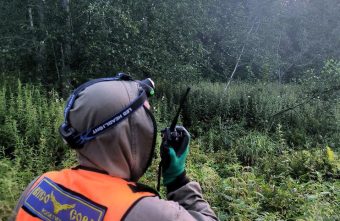 Волонтеры спасательного отряда нашли в лесу заблудившуюся старушку из Тверской глубинки волонтеры