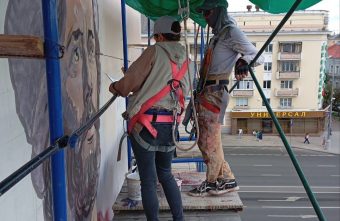 На стене дома в центре Твери появятся изображения ликов святых мурал