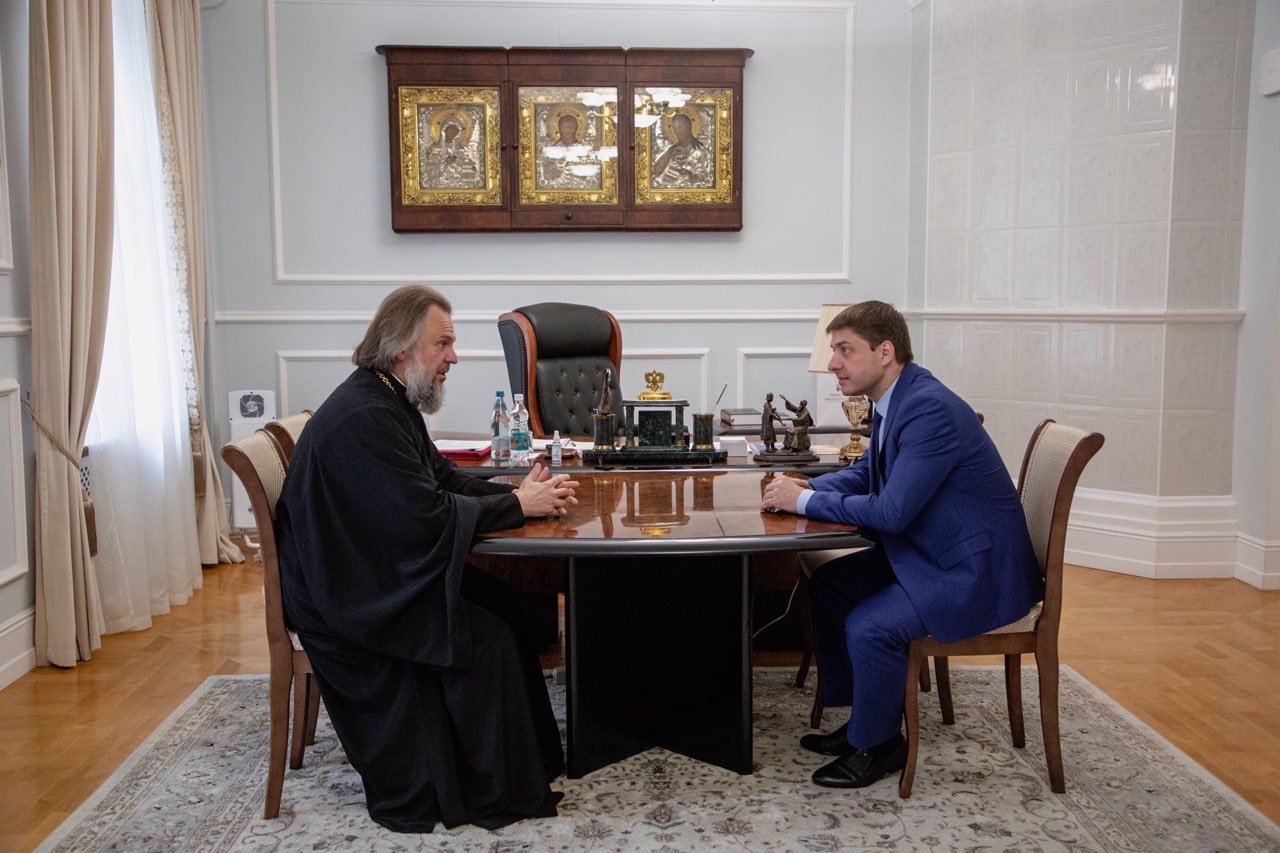 В Твери прошла встреча митрополита Амвросия и Дмитрия Беспалова