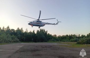 Пациента экстренно транспортировали в Тверь на вертолёте вертолёте