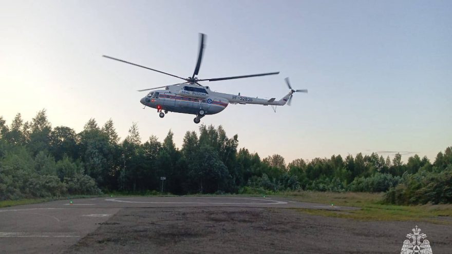 вертолёте
