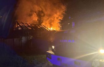 Ночью в Тверской области сгорел жилой дом сгорел