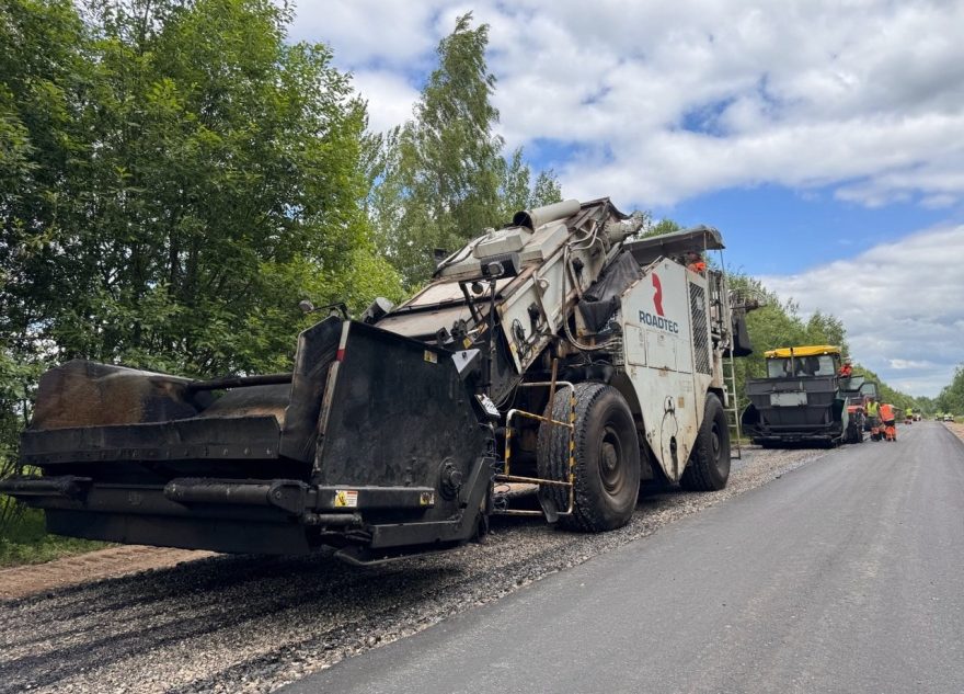 В Тверской области ремонтируют подъезд к Лихославлю
