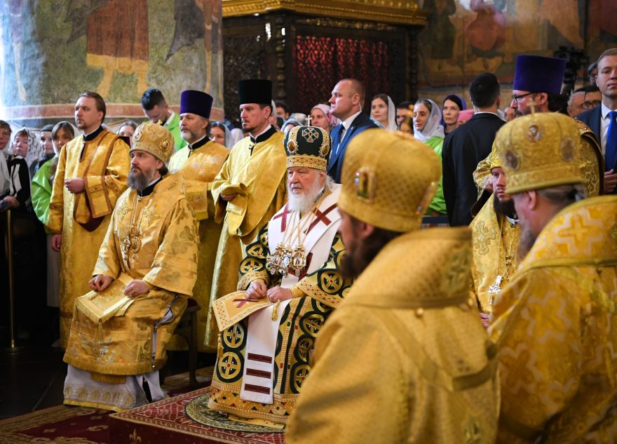Губернатор Игорь Руденя посетил литургию в Успенском соборе Кремля, где патриарх Московский и Всея Руси Кирилл возвёл в сан епископа Ржевского и Торопецкого Силуана