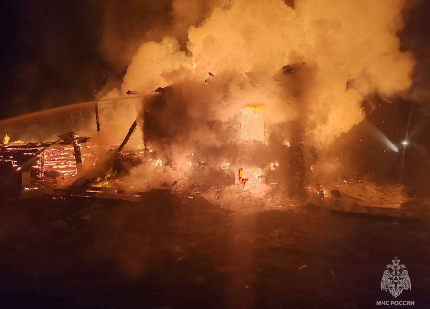 В Тверской области произошел страшный пожар в деревне