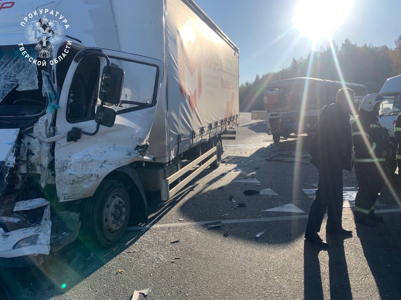 В Тверской области 8 человек пострадали в ДТП с дачным автобусом