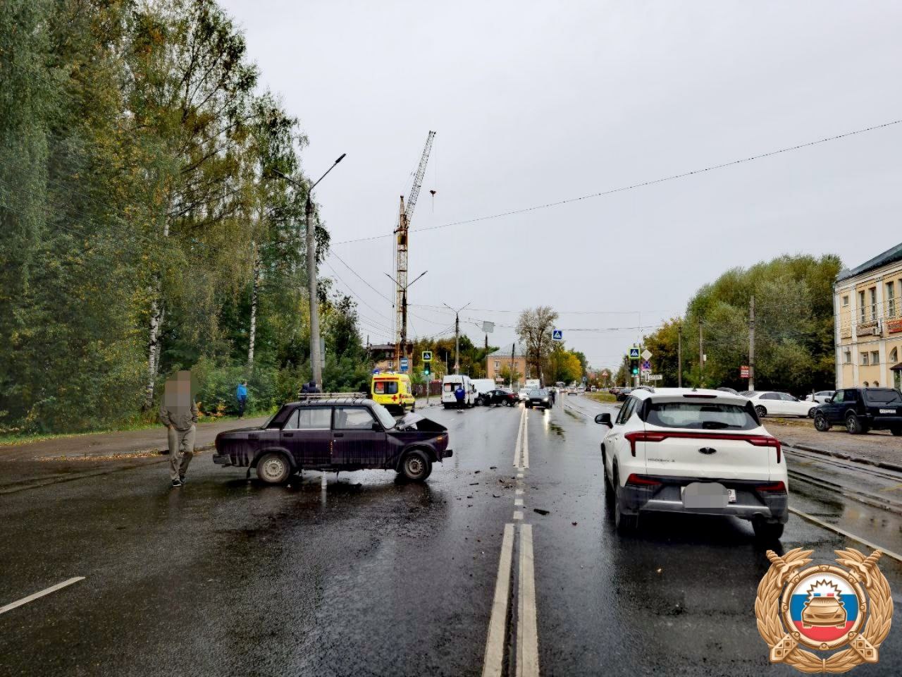 столкновении