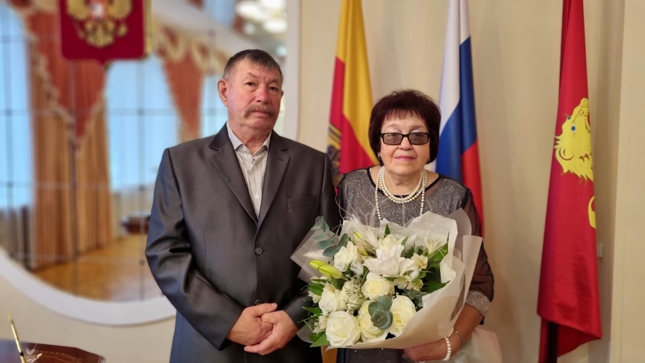 Семейная пара из Ржевского округа отметила золотую свадьбу