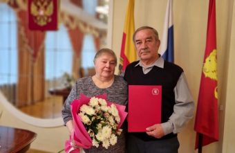 В Ржевском округе чествовали две супружеские пары