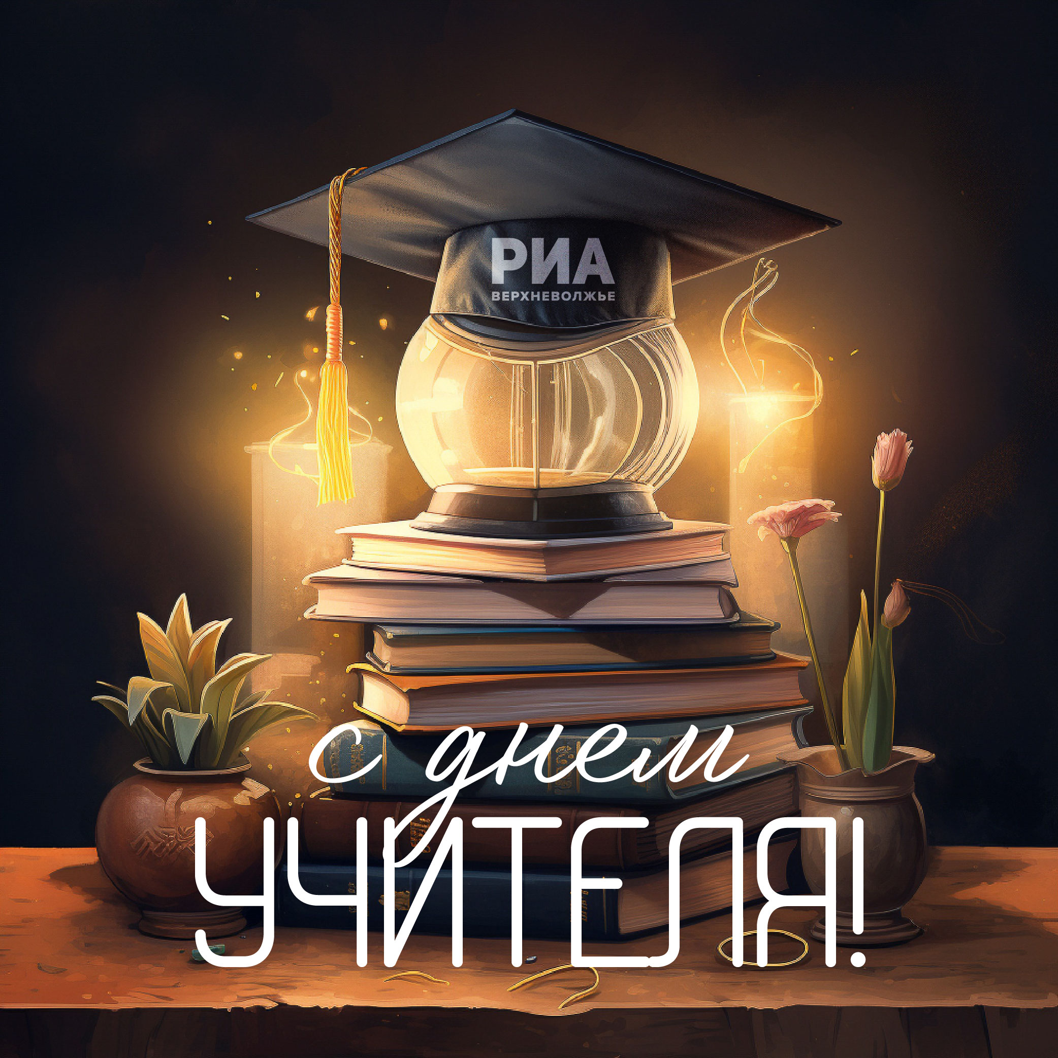 РИА Верхневолжье подготовило поздравительные открытки ко Дню учителя