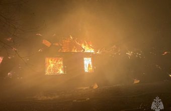 В Тверской области сгорел жилой дом сгорел