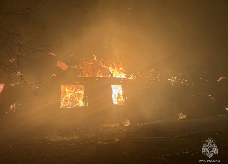 В Тверской области сгорел жилой дом сгорел