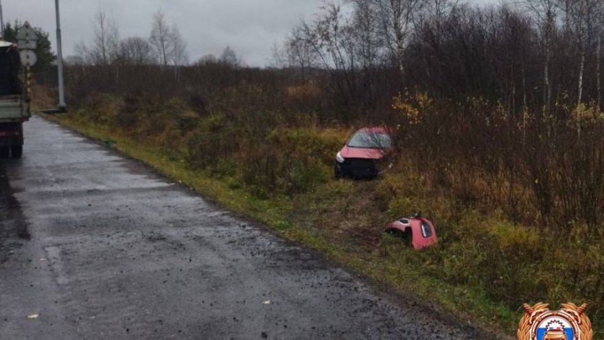 В Тверской области женщина пострадала в слетевшей с дороги машине пострадала