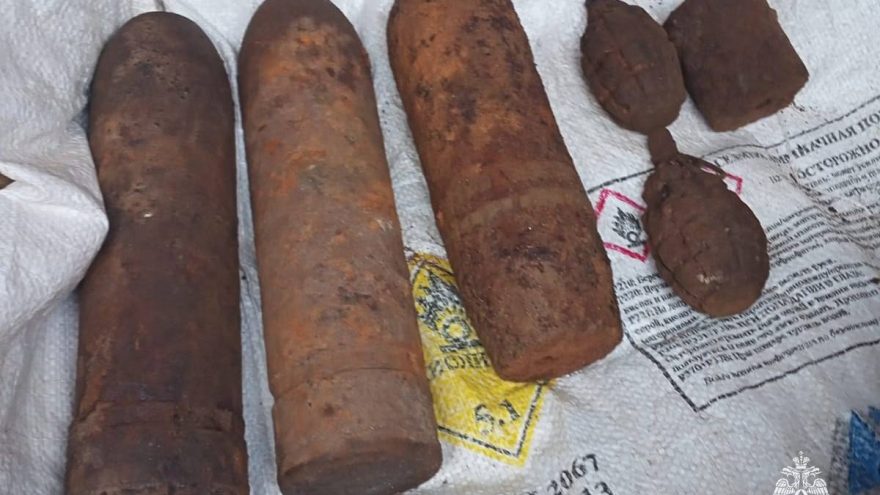 В Тверской области ликвидировали авиабомбы и гранаты времён войны авиабомбы