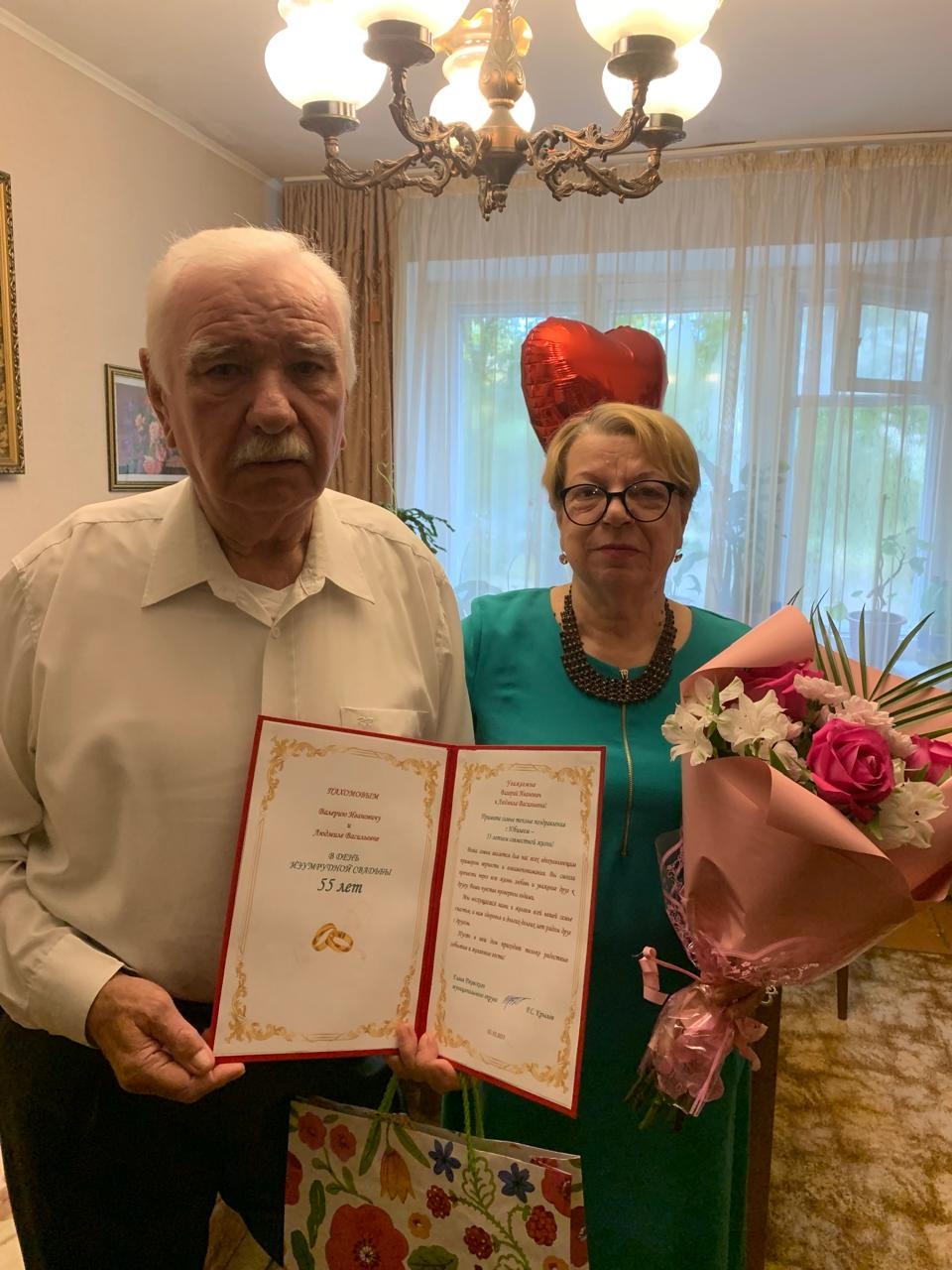 В Ржевском округе чествовали две супружеские пары