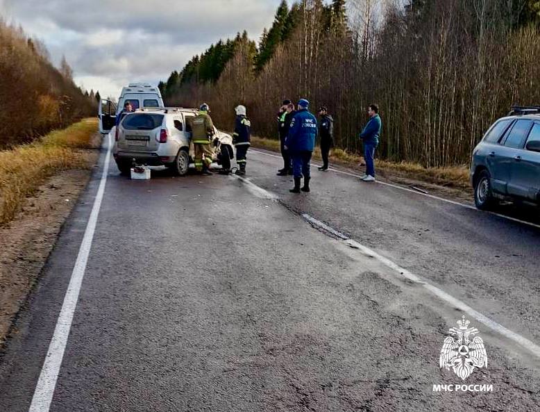 После ДТП в Тверской области пассажира пришлось доставать спасателям