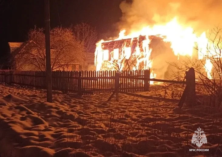 В Тверской области спасли от сильного пожара деревню
