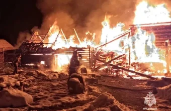 В Тверской области спасли от сильного пожара деревню пожара