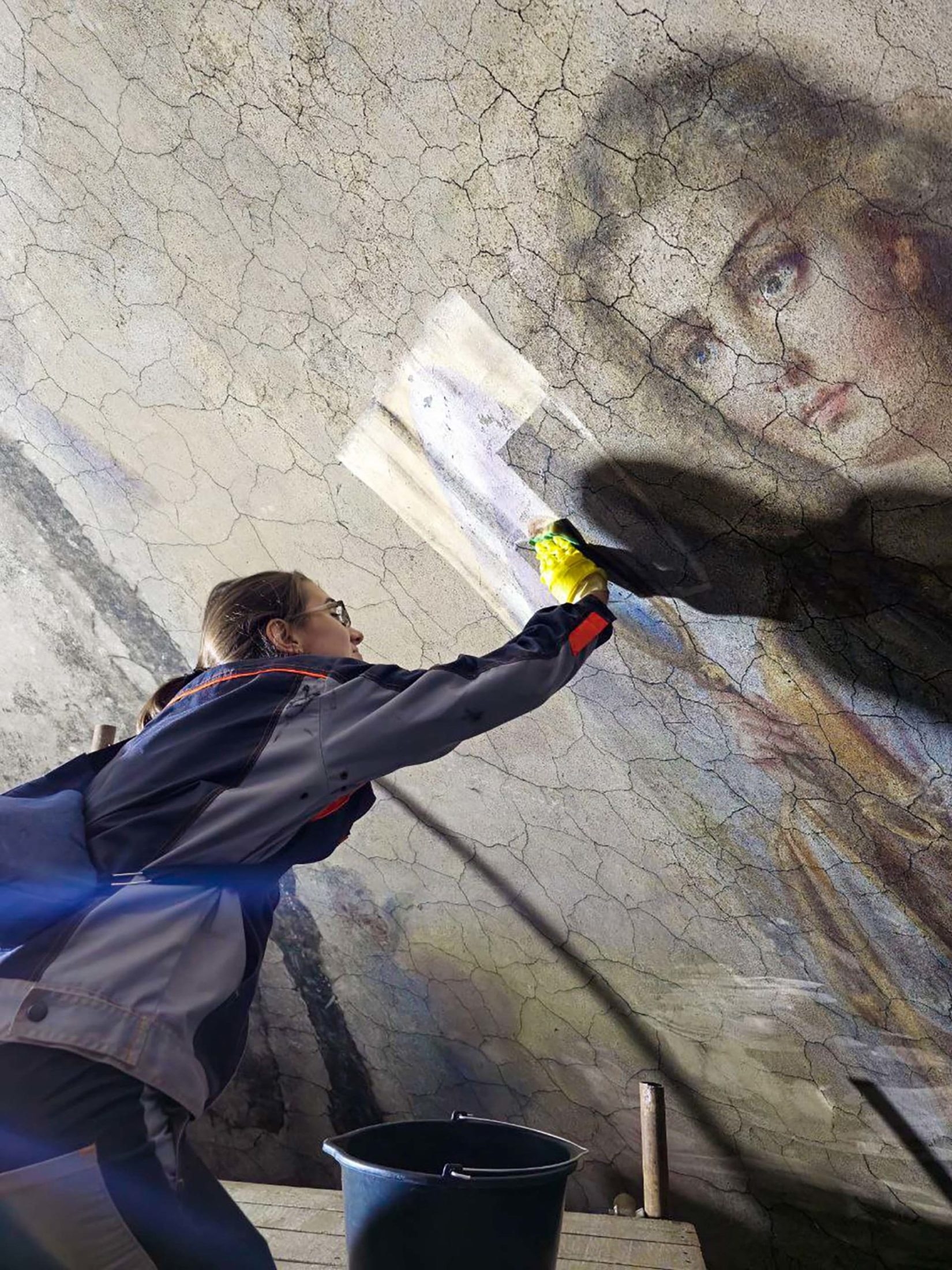 В Тверской области началась реставрация уникальной фрески в куполе собора