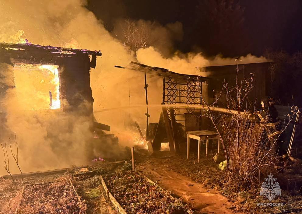 Пожарные не дали огню сжечь дома под Тверью