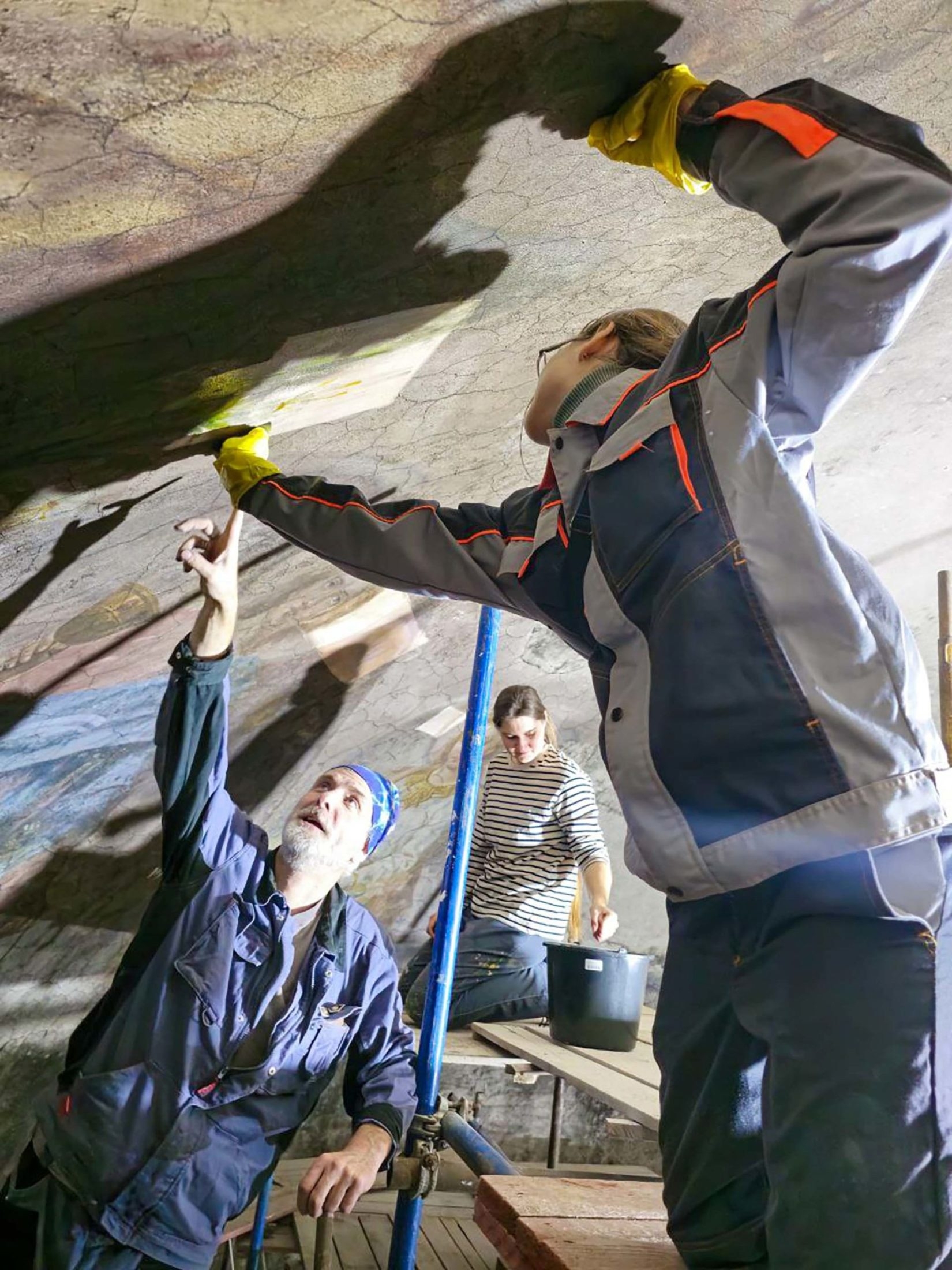 В Тверской области началась реставрация уникальной фрески в куполе собора