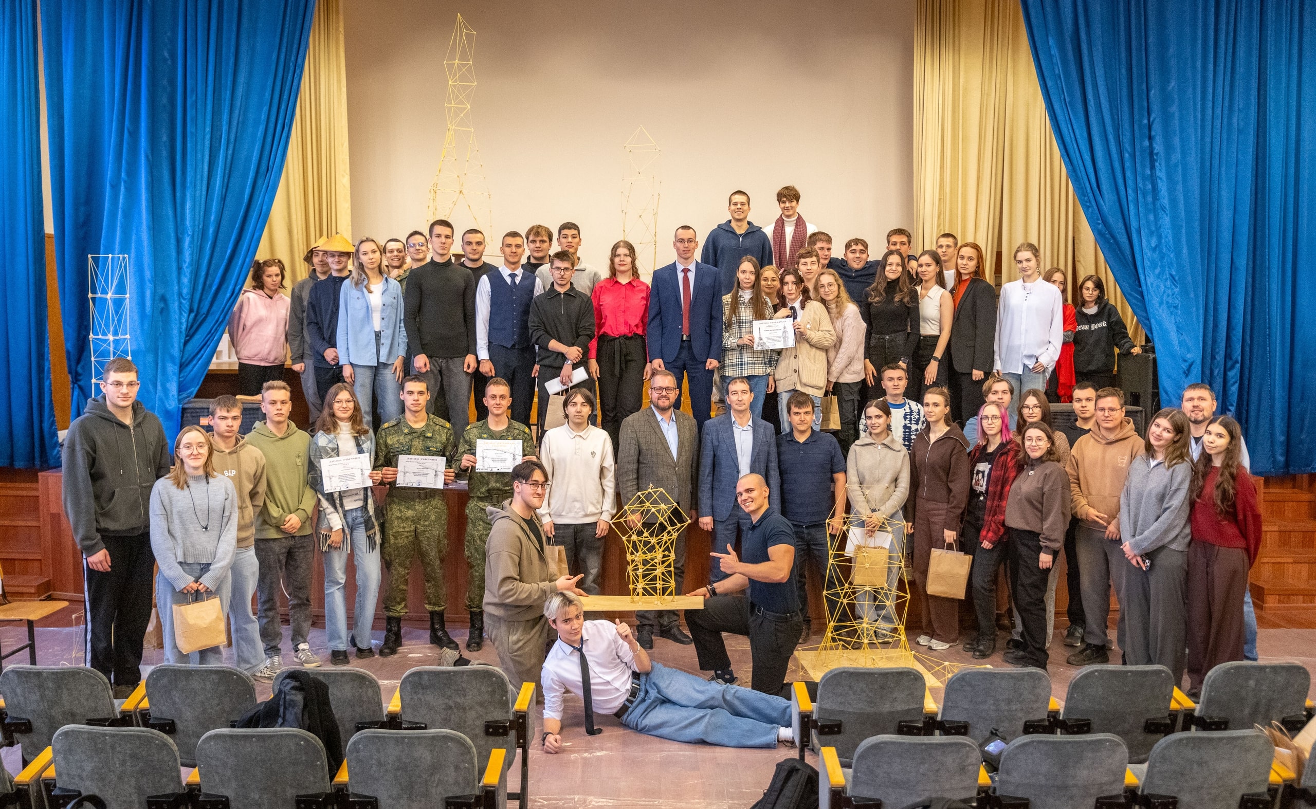 Итоги студенческого конкурса «Макаронный строитель-2025» подвели в Тверском Политехе