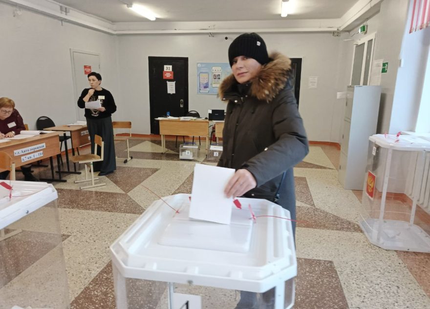 Родственники участников СВО пришли на выборы в Удомельском округе