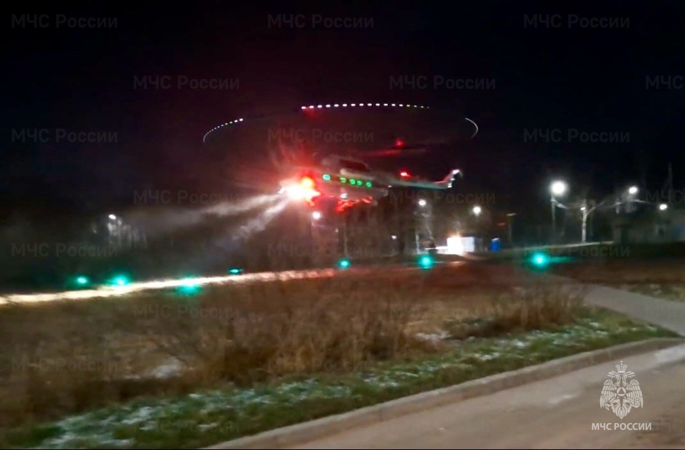 В Тверской области вертолёт госпитализировал ребёнка