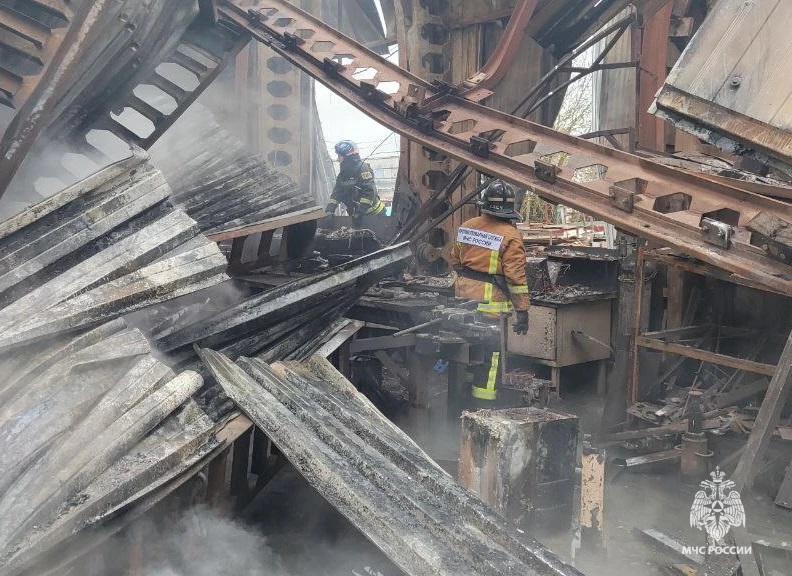 В деревне под Тверью ликвидируют пожар