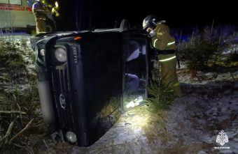 В Тверской области перевернулась "Нива" Нива