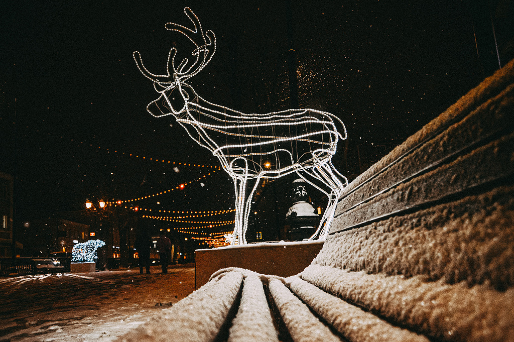 Появились фото украшенной к Новому году Твери