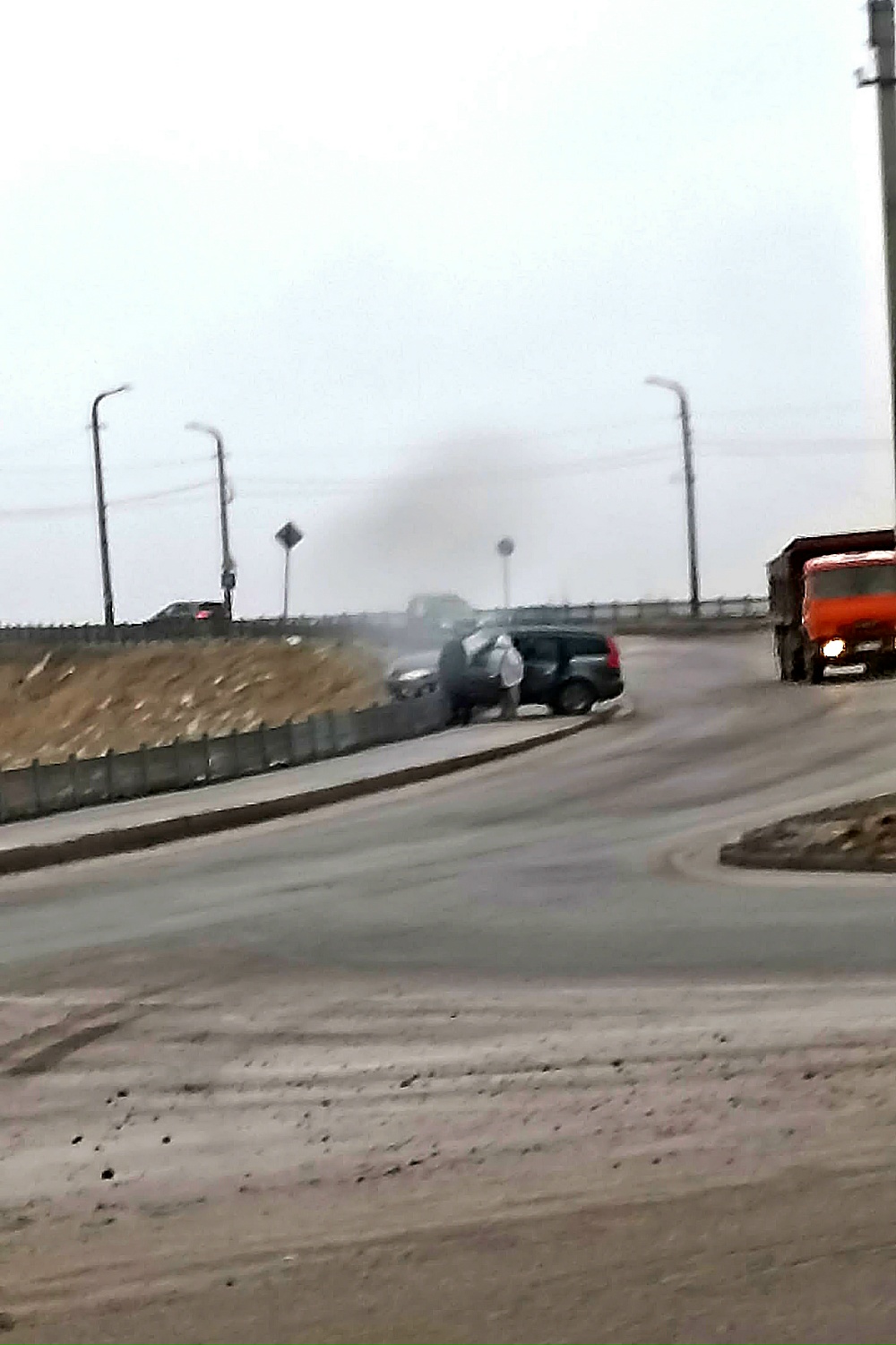 В Твери собралась огромная пробка из-за перекрытия