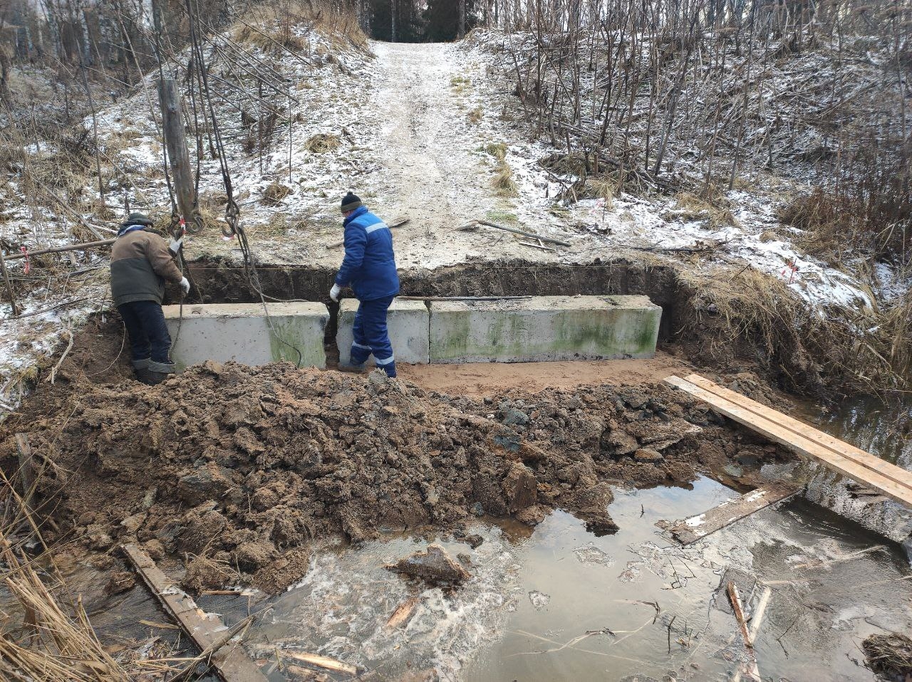 В Тверской области по просьбе жителей ремонтируют лыжную трассу