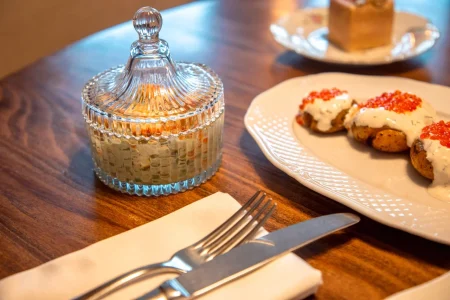 новогодний стол