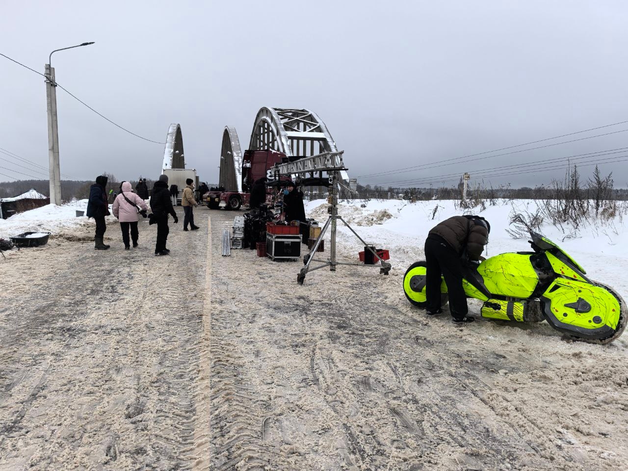 Искусственный снег не понадобился на съемках фильма в Тверской области