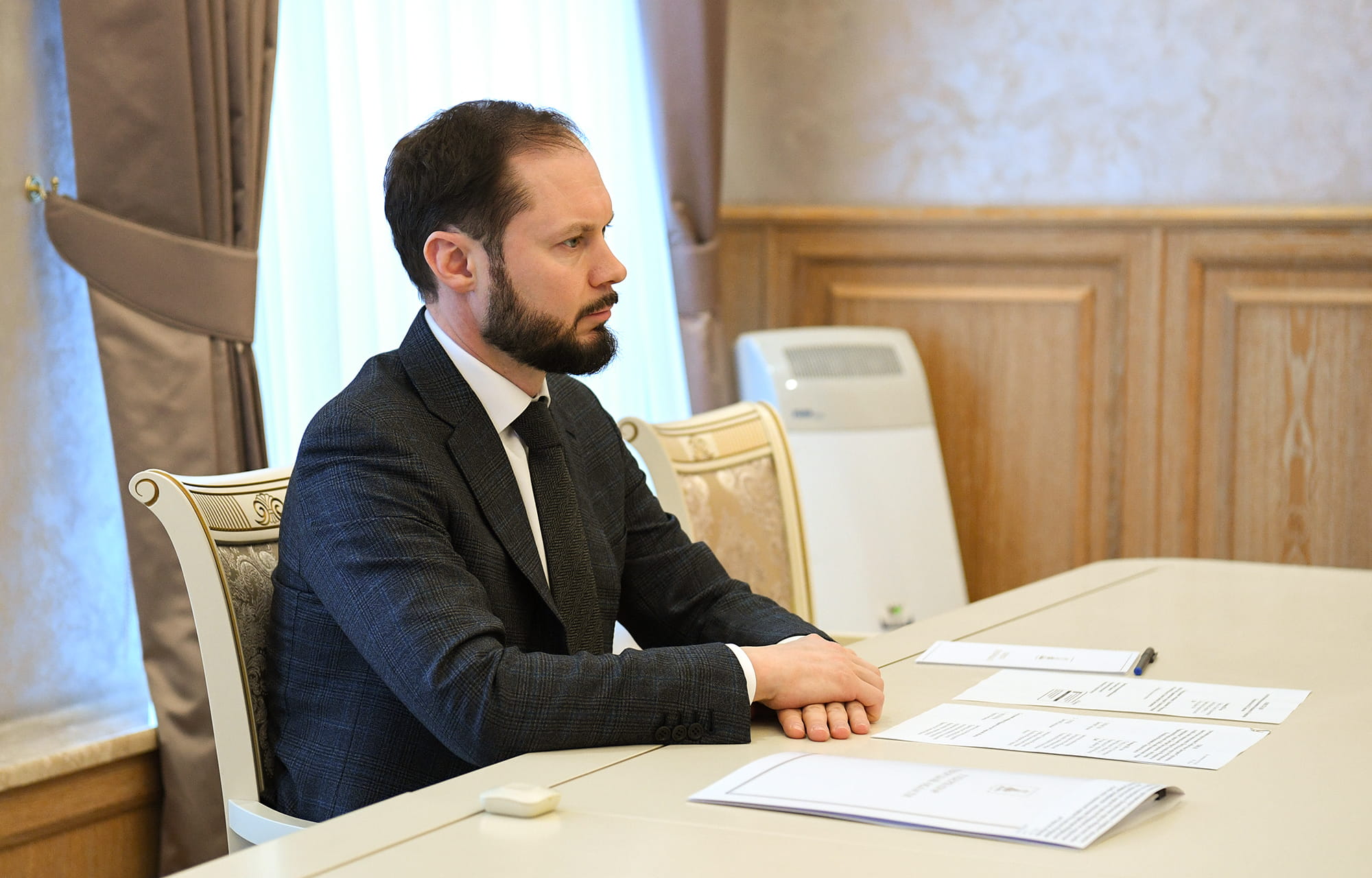 Виталий Королев провёл встречу с начальником Управления Росгвардии по Тверской области Дмитрием Сурковым