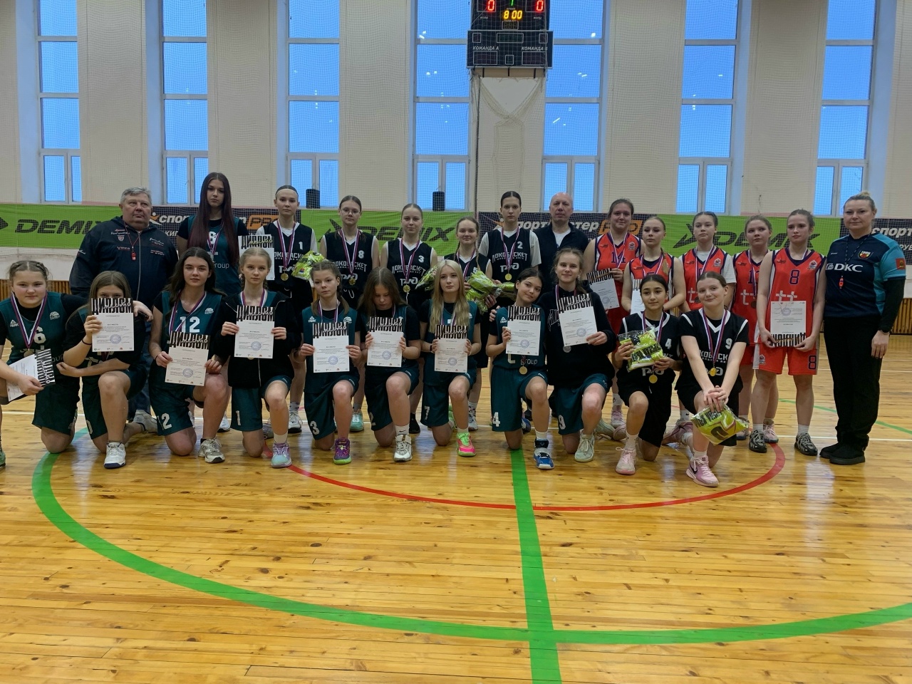 Юные баскетболистки из Лихославля победили на дивизионном этапе чемпионата