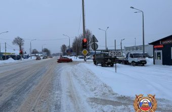 столкнулись