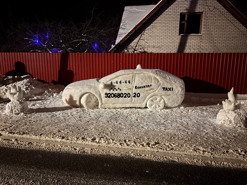 В Тверской области мужчина создал снежный "музей"