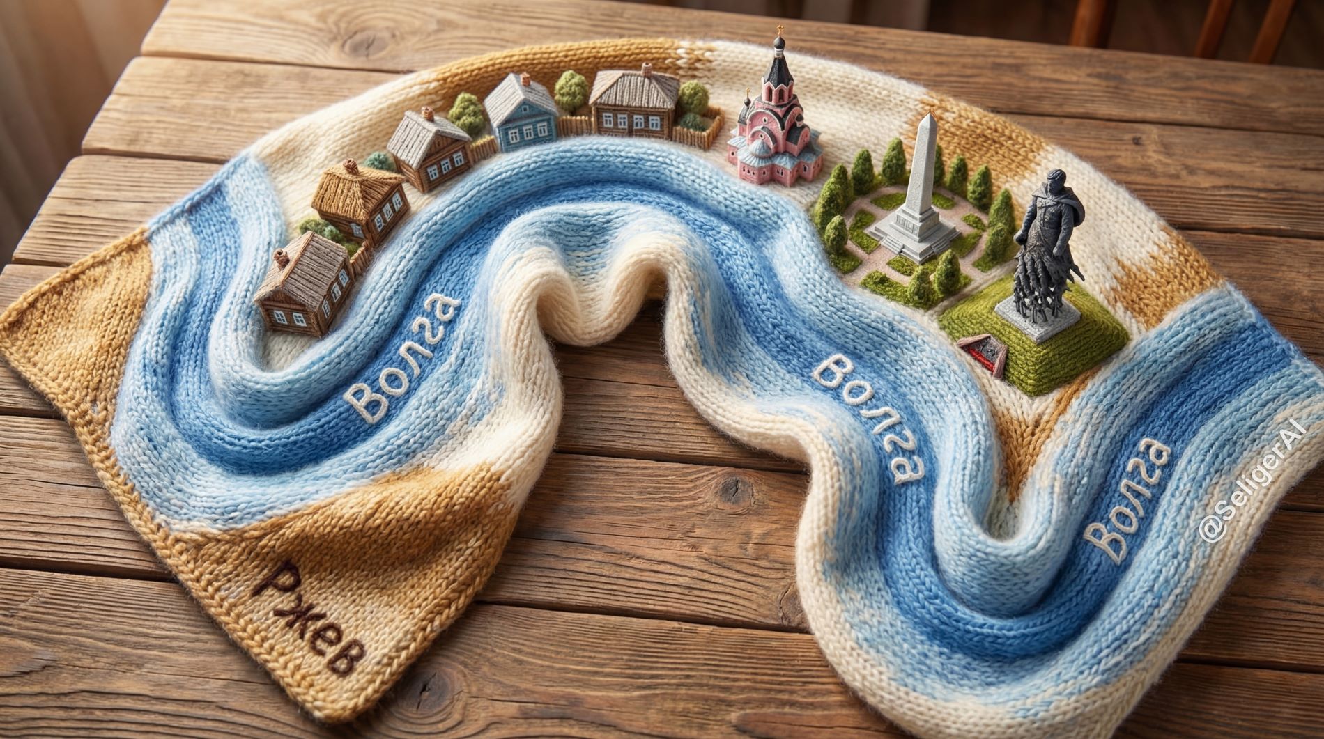 Любовь к родному краю помогла связать уникальную карту Тверской области