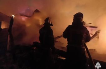 Вечером в Тверской области сгорел жилой дом сгорел