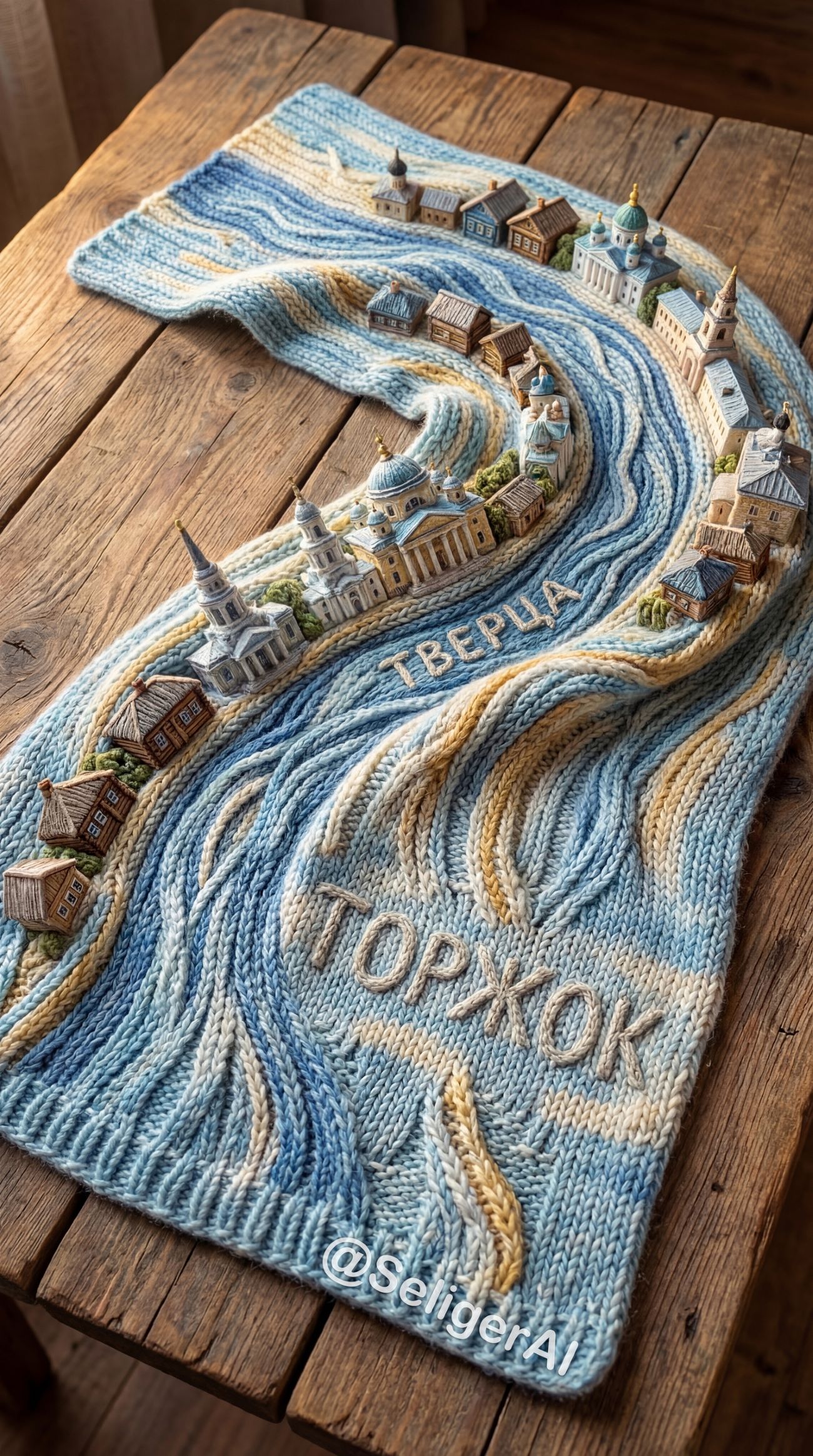 Любовь к родному краю помогла связать уникальную карту Тверской области