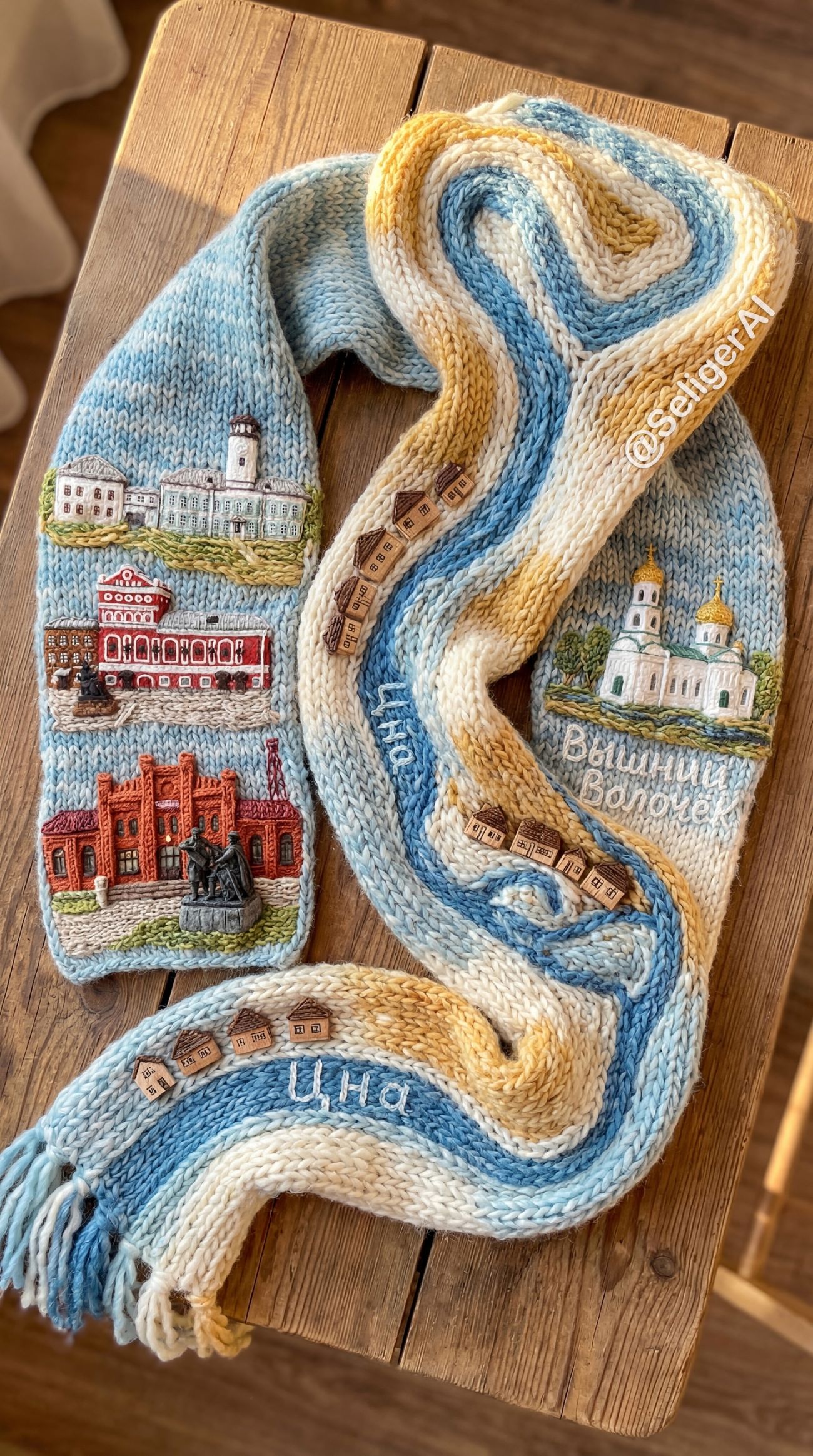 Любовь к родному краю помогла связать уникальную карту Тверской области