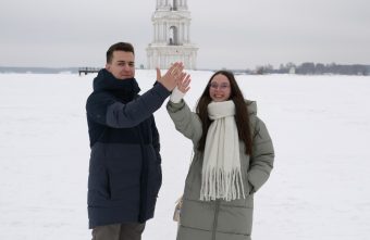 Жених и невеста проехали полстраны, чтобы создать семью Калязиных в Калязине Калязиных
