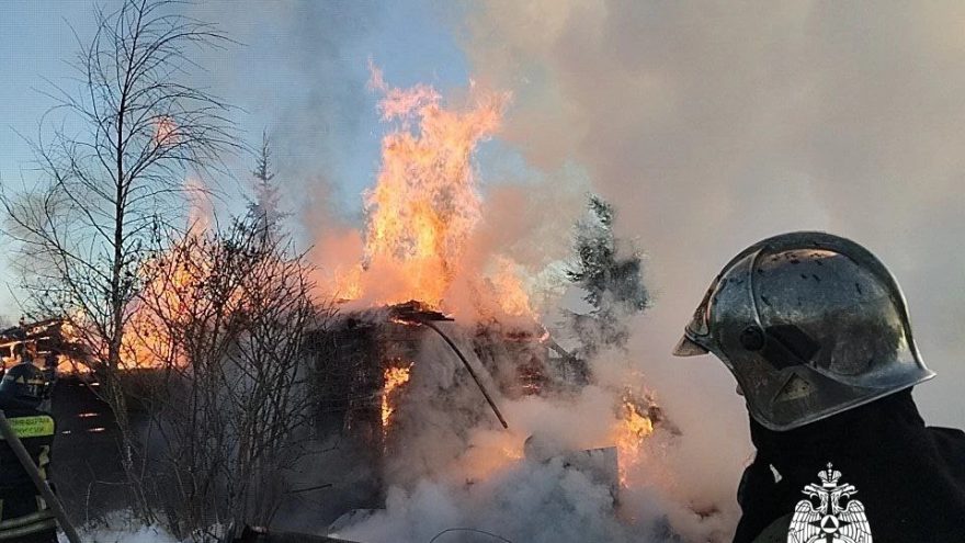 При тушении пожара под Тверью нашли труп женщины